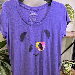 Purple Panda Graphic Tee